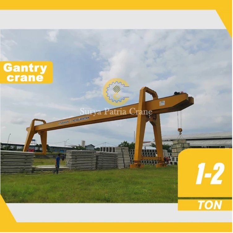 Gantry crane + Fabrikasi Surya patria crane + kapasitas 1-2 Ton